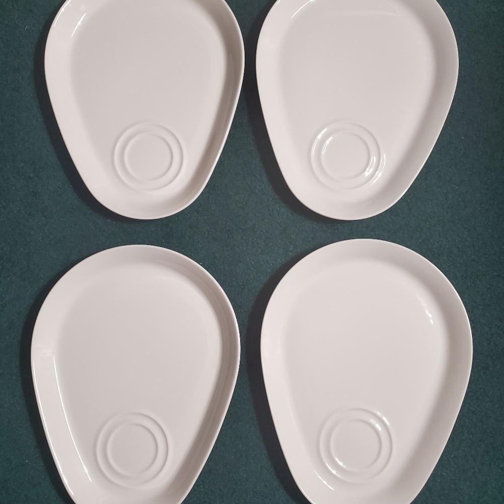 Steelite Ceramic - Off White Plate Set of 4 Made in England